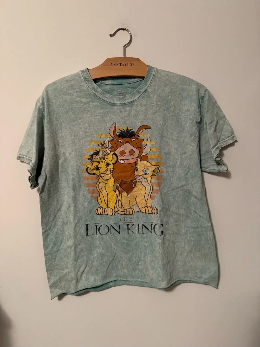Disney The Lion King Graphic Tee - Light Teal Tie-dye Size XL